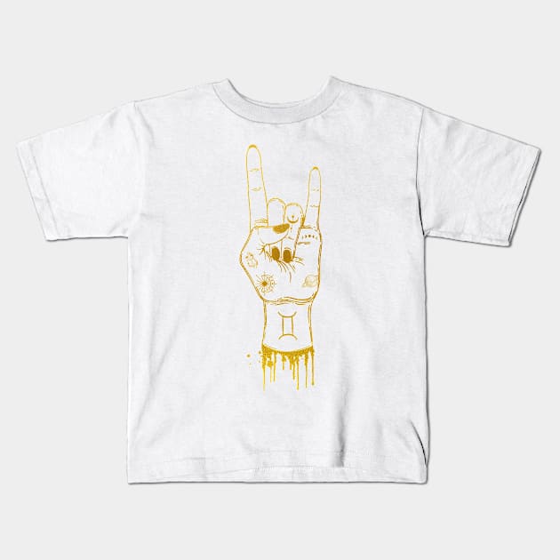 Gemini Kids T-Shirt by erzebeth